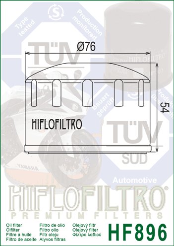 20-HF896 Hiflofiltro "hiflo" alyvos filtras hf896