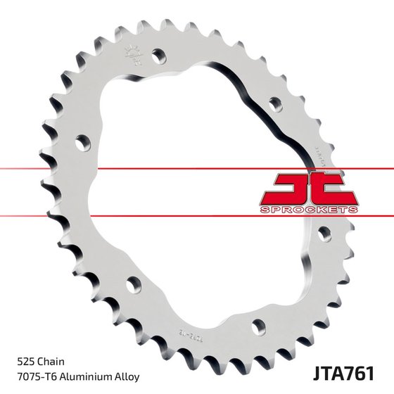 JTA761 JT Sprockets aluminium rear race sprocket