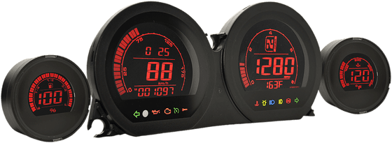 BA064900 KOSO NORTH AMERICA hd-6 gauges set in black