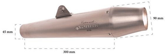 SPARK double cone stainless steel muffler