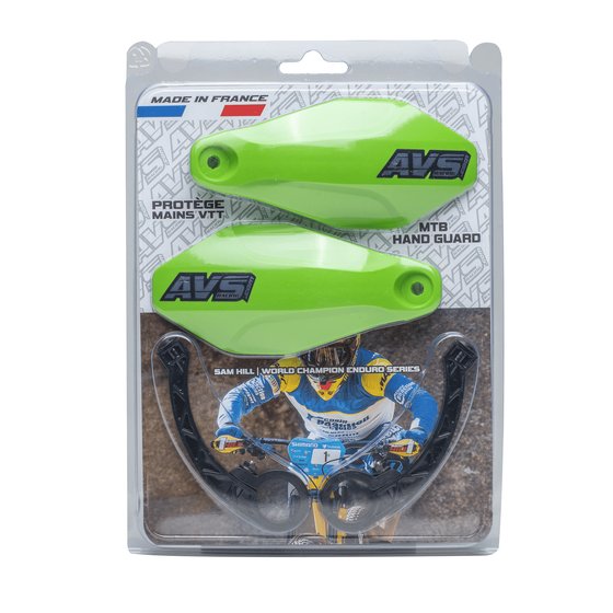 AVS RACING hand guard with plastic mount light