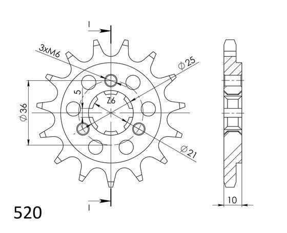 22600-15 Supersprox supersprox / jt front sprocket 438.15