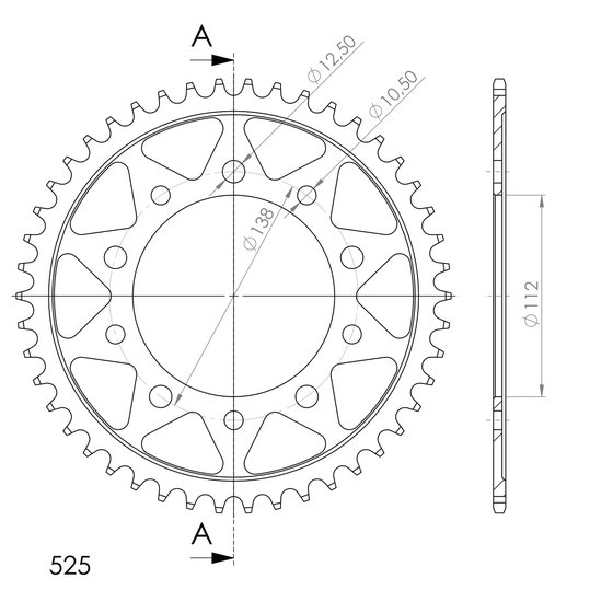 10613-45 Supersprox supersprox / jt rear sprocket 1304.45