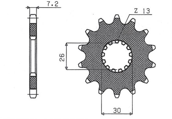 SUN42517 SUNSTAR SPROCKETS front sprocket