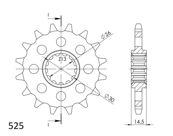 20607-16 Supersprox supersprox front sprocket 1332.16