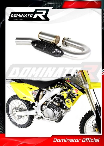 SU073DH Dominator exhaust header pipe with powerbomb