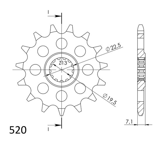 22401-15 Supersprox supersprox front sprocket 434.15