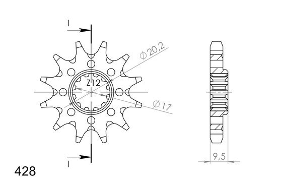 73203-13 Supersprox supersprox front sprocket 1907.13