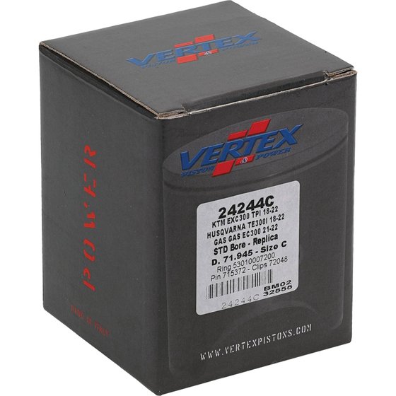 405-24244B Vertex vertex piston kit ktm exc300 tpi 2018-22 71,935mm