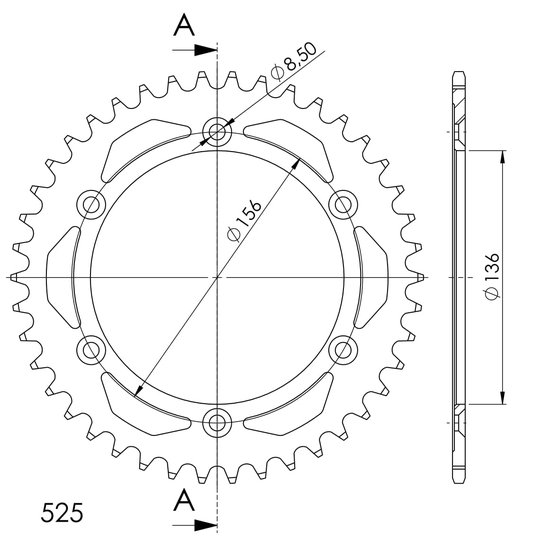 14506-43 Supersprox supersprox / jt rear sprocket 1791.43