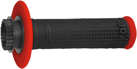 PRO GRIP red and black lock-on grips