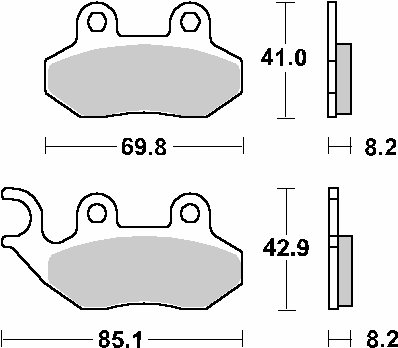 140HF SBS brakepads ceramic (708hf)