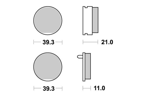 6565290 DOPPLER sbs brakepads ceramic