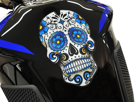 ONEDESIGN blue skull tankpad