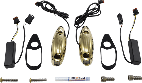 PB-RG-TS-15-G CUSTOM DYNAMICS gold turn signal for road glide