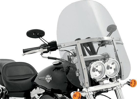 MEM6830 MEMPHIS SHADES HD 17" clear dual replacement windshield for memphis fats bob