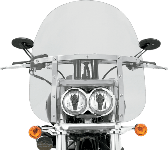 MEM6830 MEMPHIS SHADES HD 17" clear dual replacement windshield for memphis fats bob