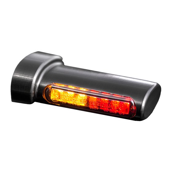 HBWL3TS HEINZ BIKES 3-in-1 black led winglets for fender