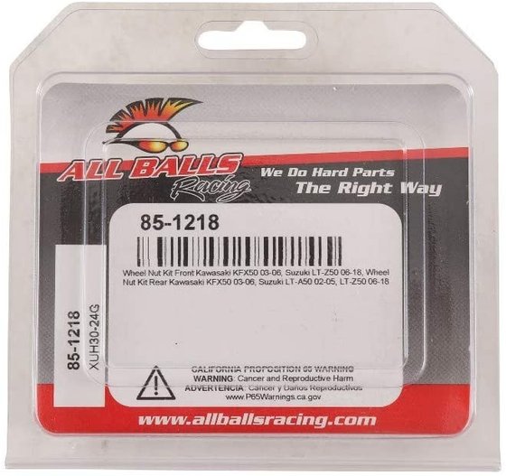 85-1218 All Balls wheel nut kit front