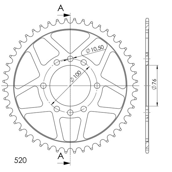 14401-48 Supersprox supersprox / jt rear sprocket 1825.48