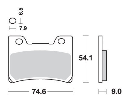 665HS SBS front brake pads