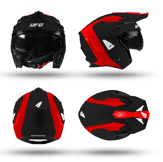 UFO sheratan jet / trial helmet with sunblind