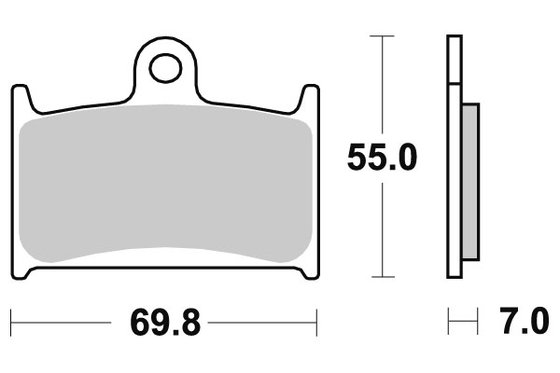 714HS SBS brakepads sintered