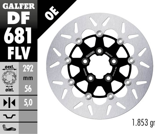 GALFER float round brake disc