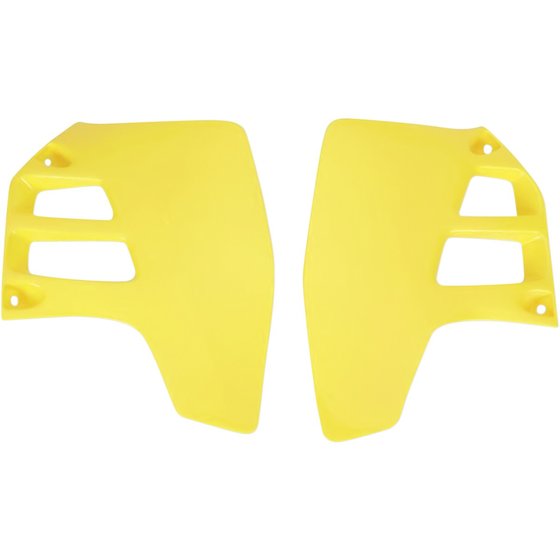 SU02909@101 UFO yellow radiator covers for suzuki rm125/250 (1989-1992)