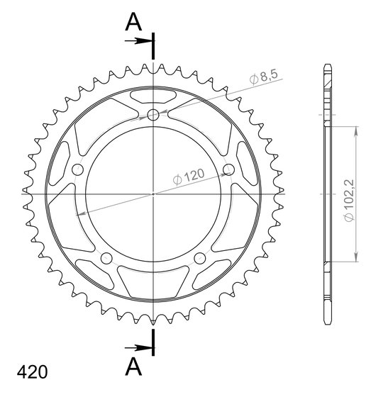 35104-47 Supersprox supersprox / jt rear sprocket 23.47