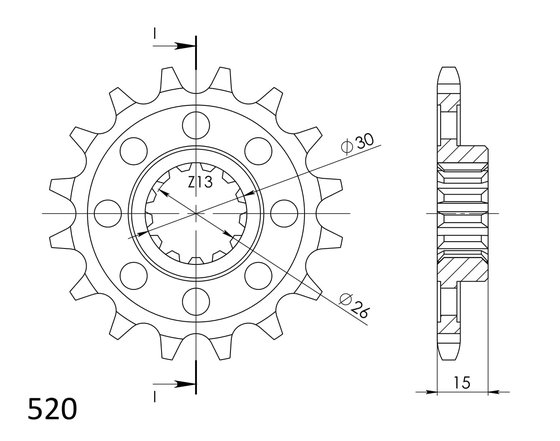 61801-16 Supersprox supersprox / jt front sprocket 1404.16