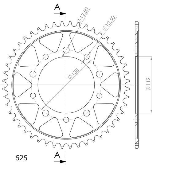 10613-47 Supersprox supersprox rear sprocket 1304.47