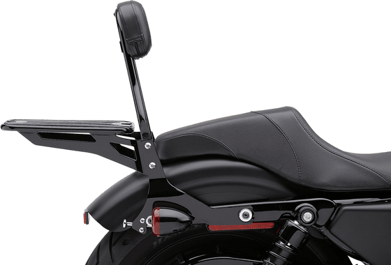 602-2005B COBRA detachable quick black backrest for xl motorcycles