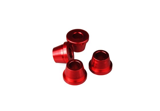 SCRMZ SCAR red rubber killer handlebar clamps