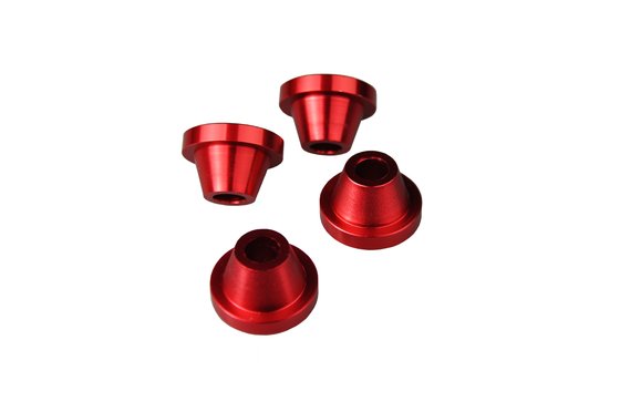 SCRMZ SCAR red rubber killer handlebar clamps