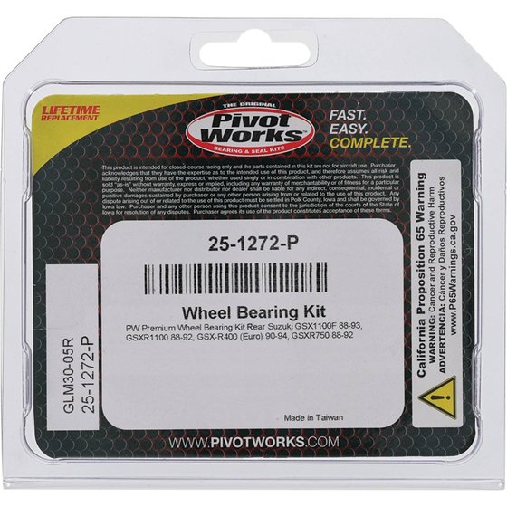 25-1272 All Balls wheel bearing kit rear