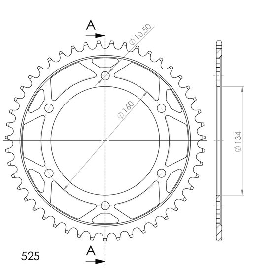 10617-46 Supersprox supersprox / jt rear sprocket 1307.46