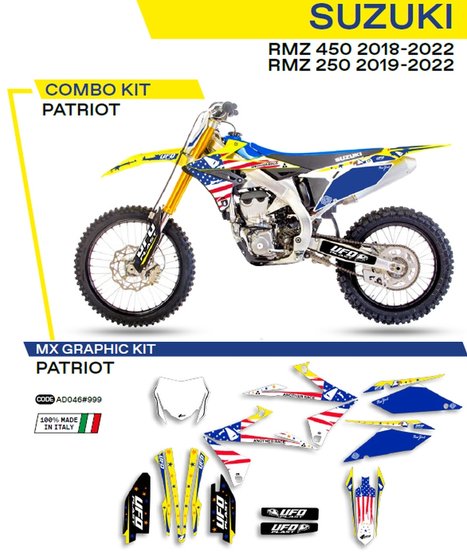 650-AD046-999 UFO ufo graphic kit rm-z 250 2019- /450 2018- patriot oem