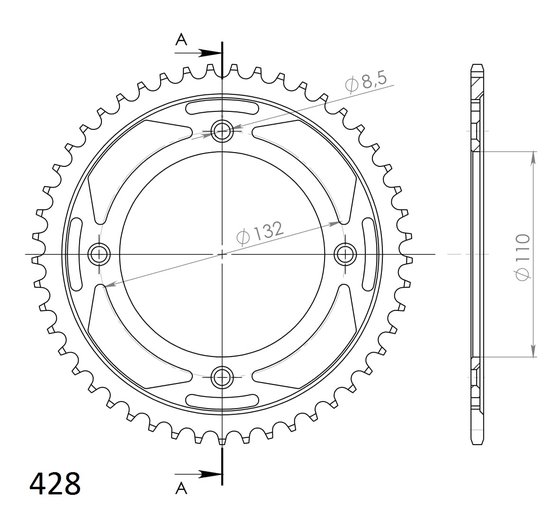 71200-49 Supersprox supersprox rear sprocket 895.49