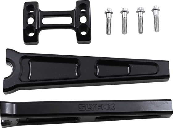 SLYFOX black 10" straight riser for 1" handlebars