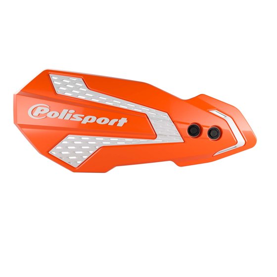 8308200003 POLISPORT mx flow handguards in orange/white