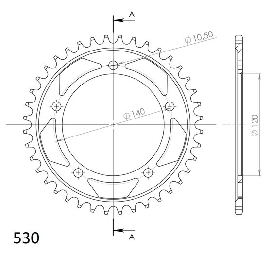 86603-40 Supersprox supersprox rear sprocket 1800.40