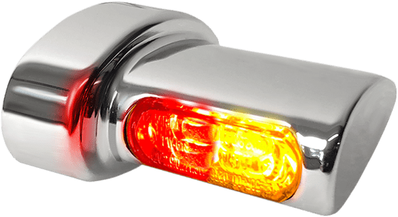 HBWLM-3TS-C HEINZ BIKES turn signal winglets 3in1 chrome