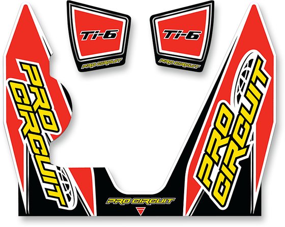 PRO CIRCUIT ti-6 dual exhaust sticker kit