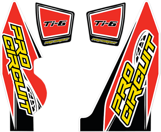 PRO CIRCUIT ti-6 exhaust sticker kit