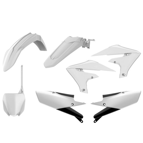 90767 POLISPORT complete white mx body kit for yzf250 and yzf450