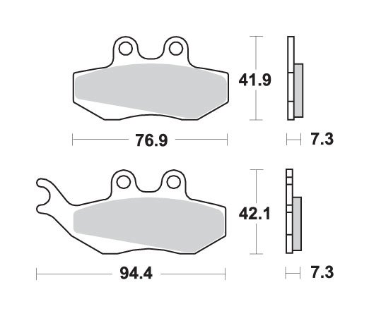 120HF SBS brakepads ceramic (689hf)