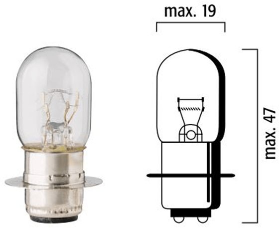 1251 FLOSSER 12v 25/25w bulb (pack of 10)