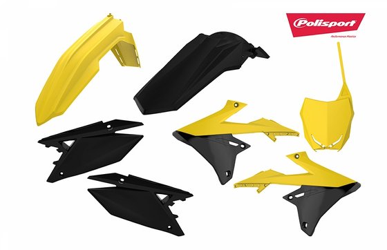 90839 POLISPORT yellow and black body kit for rmz18-19