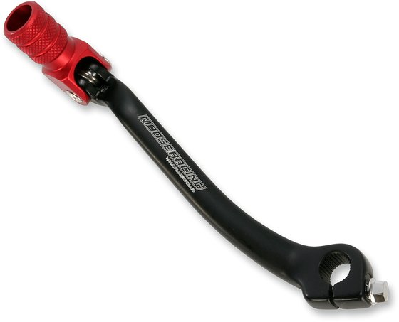 81-0108-02-10 MOOSE RACING folding forged aluminum red shift lever